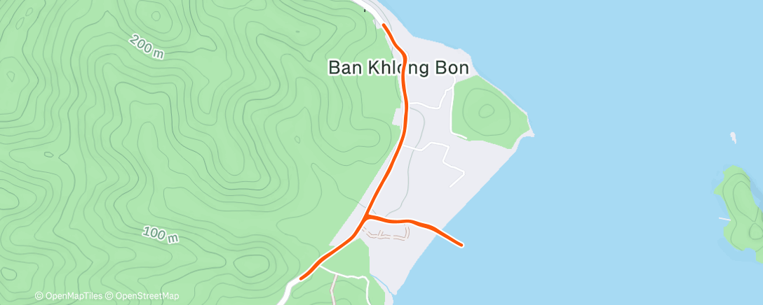 Map of the activity, Lunch Run