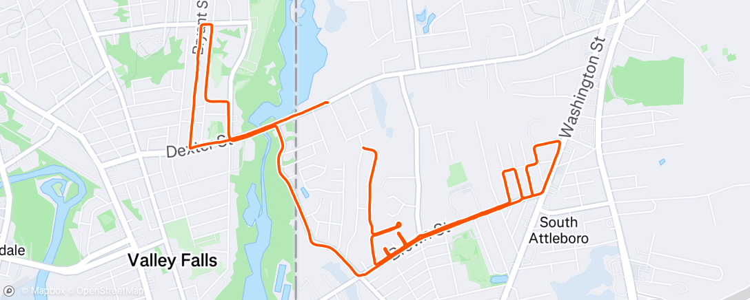 Map of the activity, Morning Run