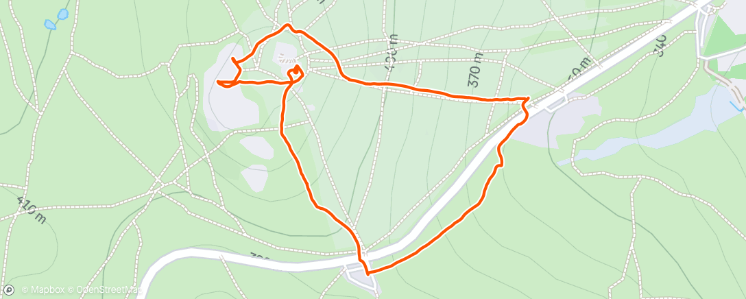 Map of the activity, Family walk around Haytor