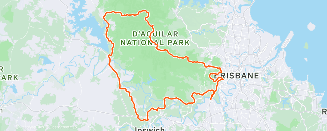 Map of the activity, Fernvale Glorious Loop clockwise