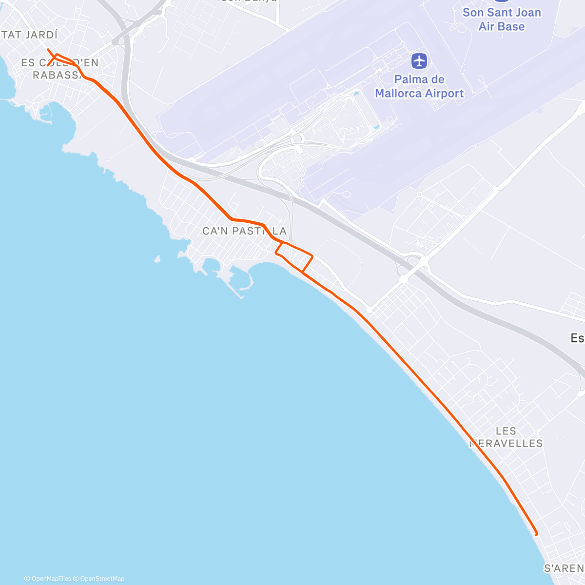 Map of the activity, Recovery