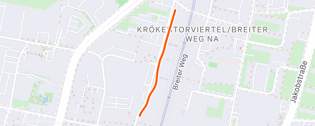 Map of the activity, Spaziergang am Nachmittag