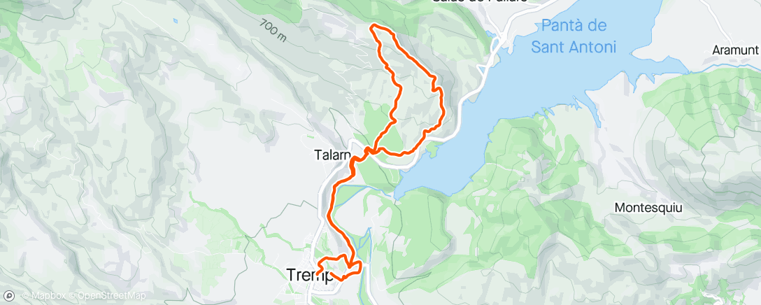 アクティビティ「Trail dans l'après-midi」の地図
