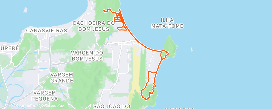 Map of the activity, Celebração 51K Trail Run