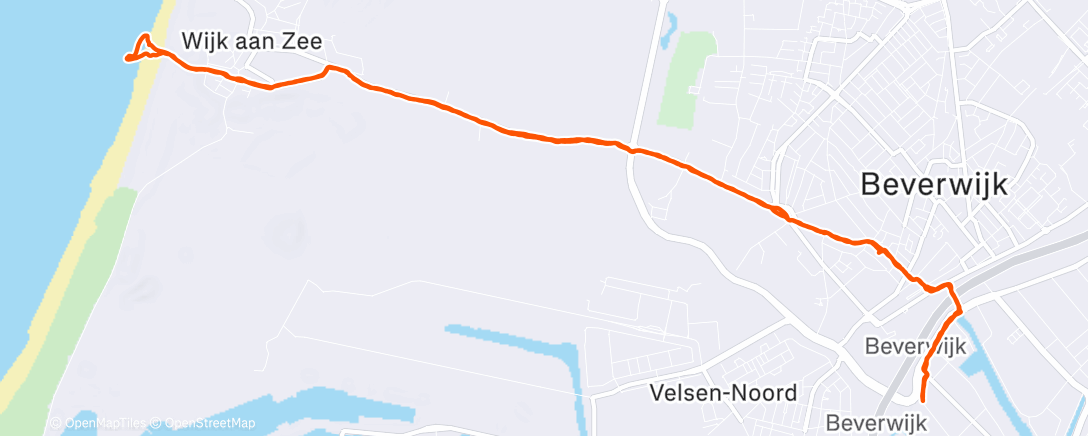 Map of the activity, Afternoon Walk