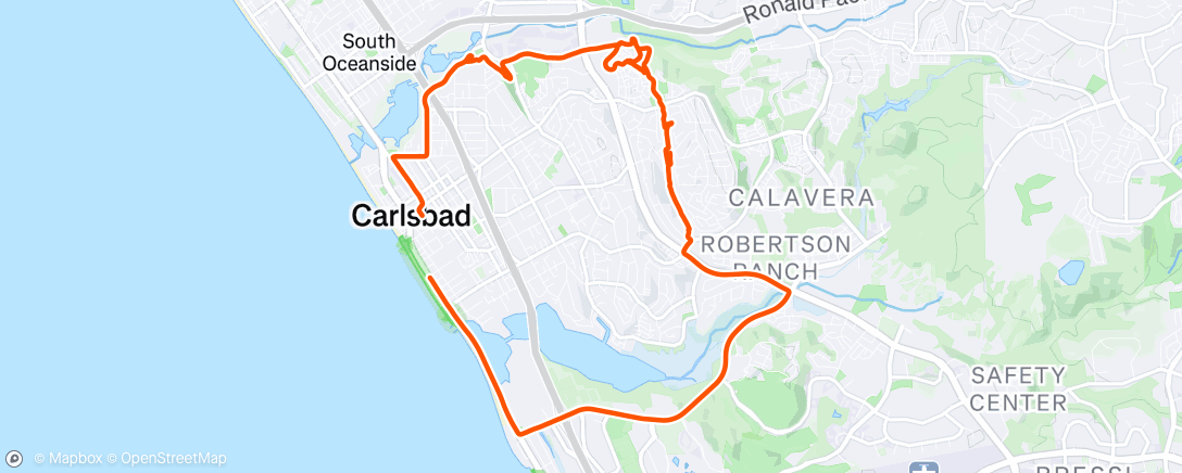 Map of the activity, Morning Ride