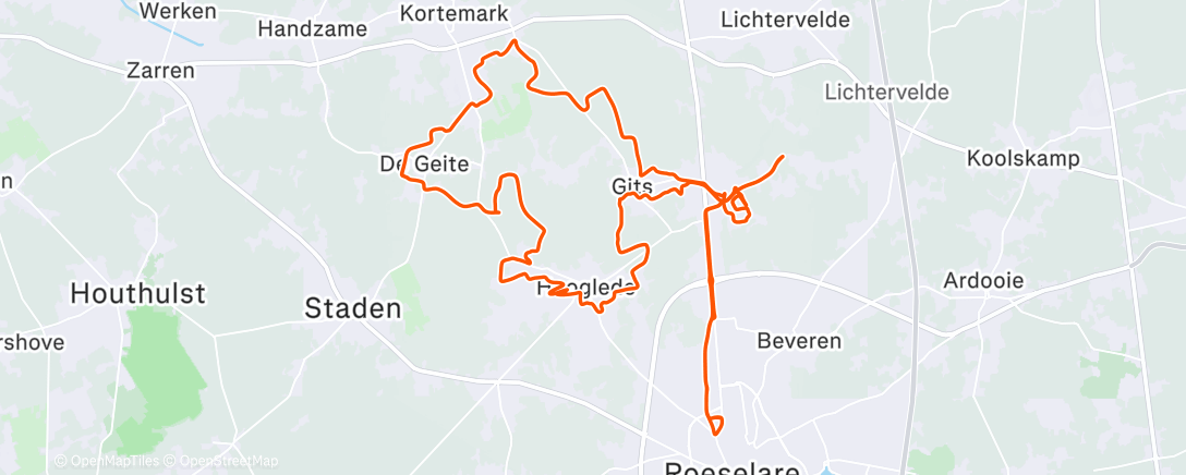 Map of the activity, Mtb Gits