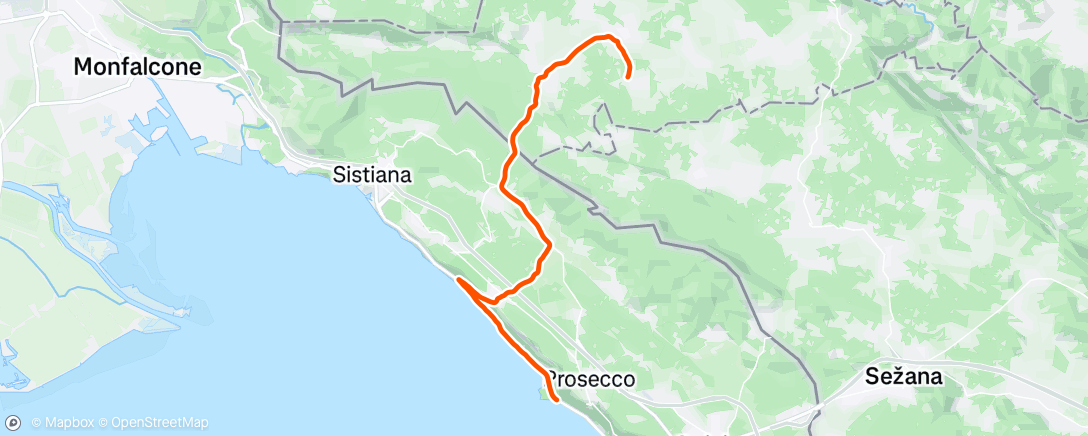 Map of the activity, Morning Ride