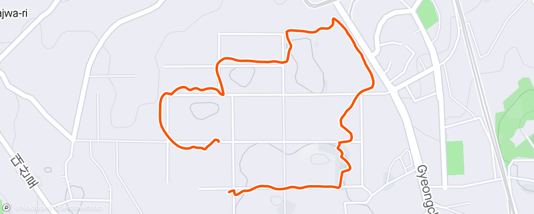 Map of the activity, Lunch Walk