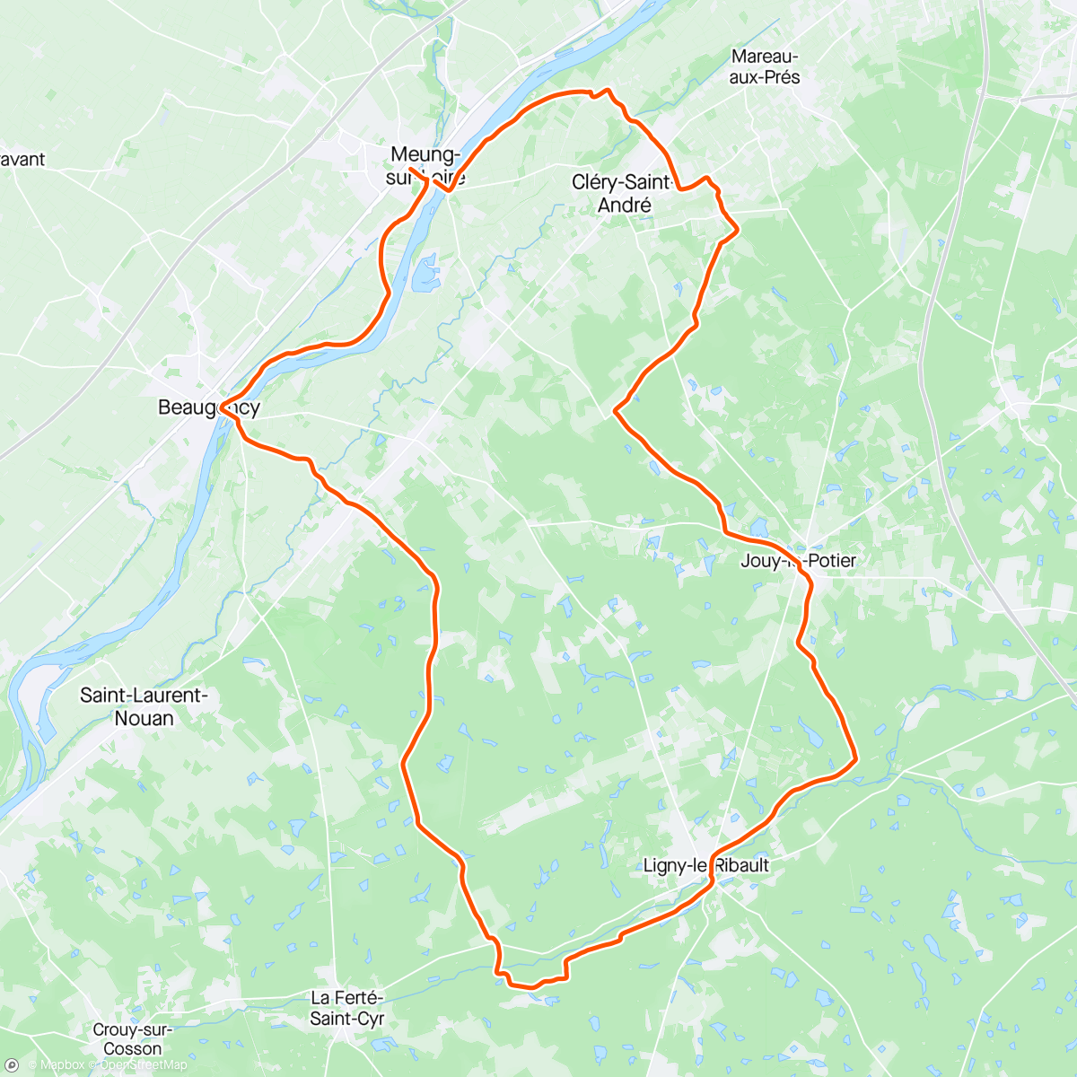 Map of the activity, Sortie gravel cycling céramic