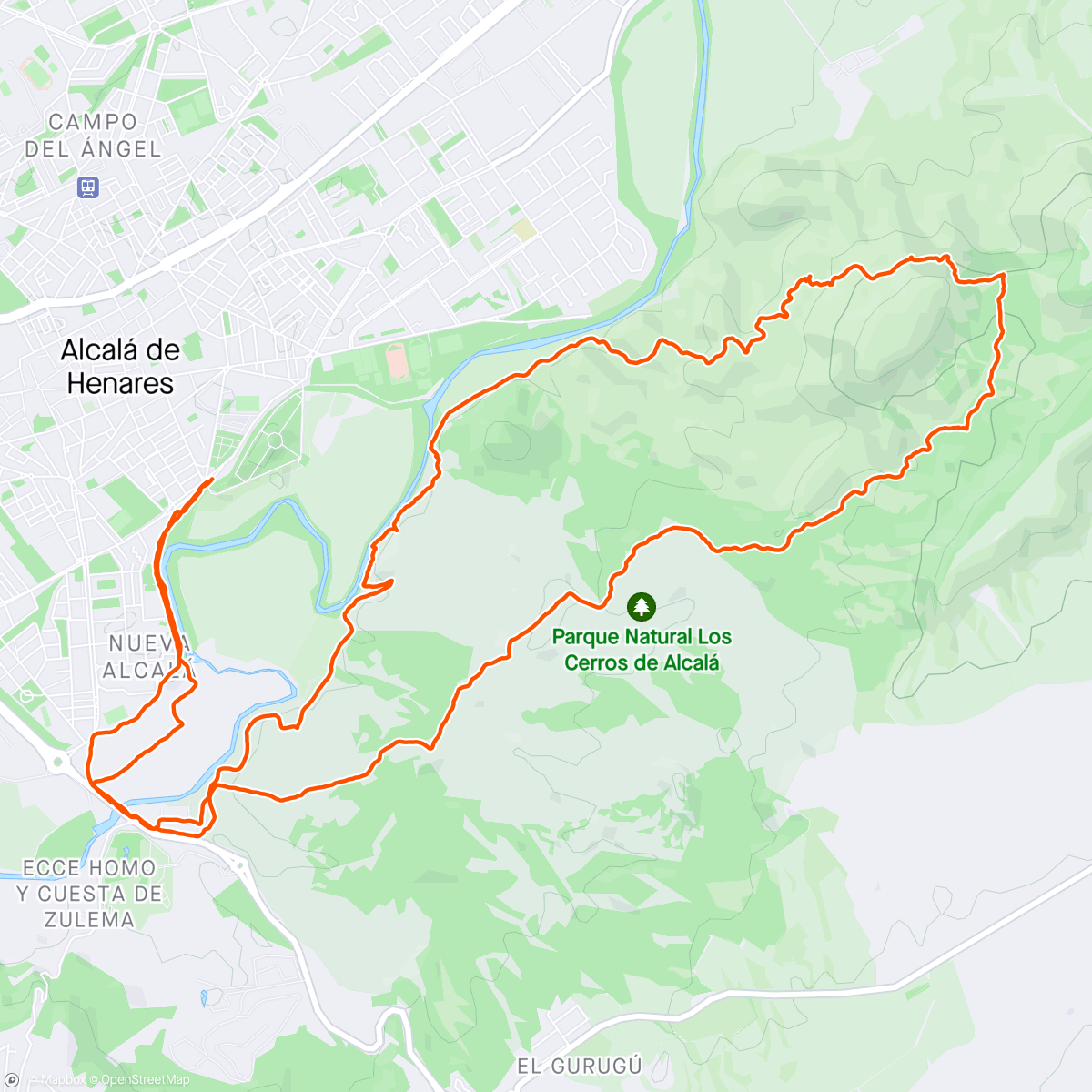 Karte der Aktivität „16,5K por Los Cerros”