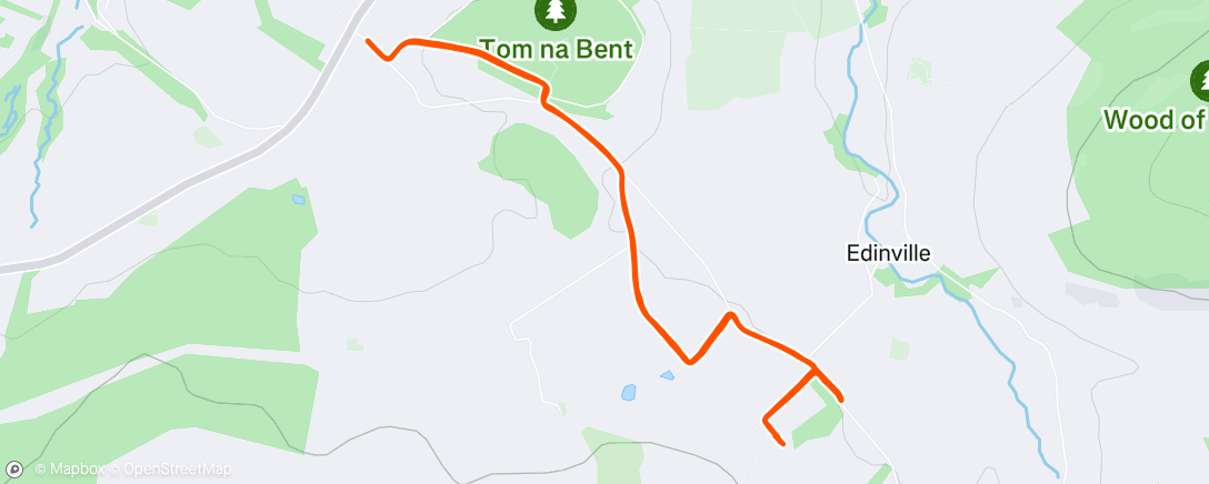 Map of the activity, Morning Run