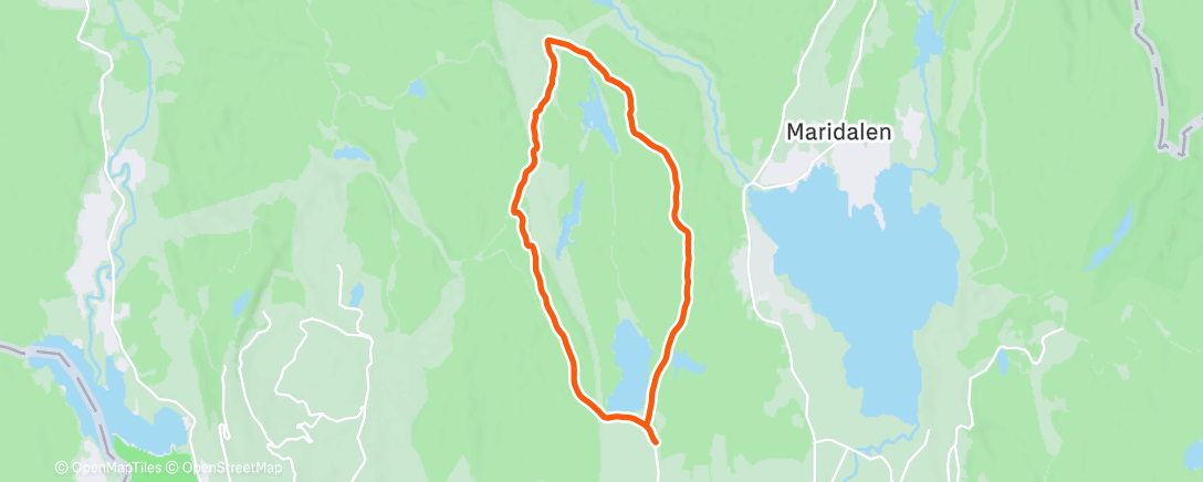 Map of the activity, Lunch Run
