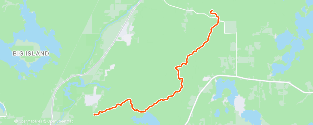 Mapa de la actividad (Afternoon Nordic Ski)