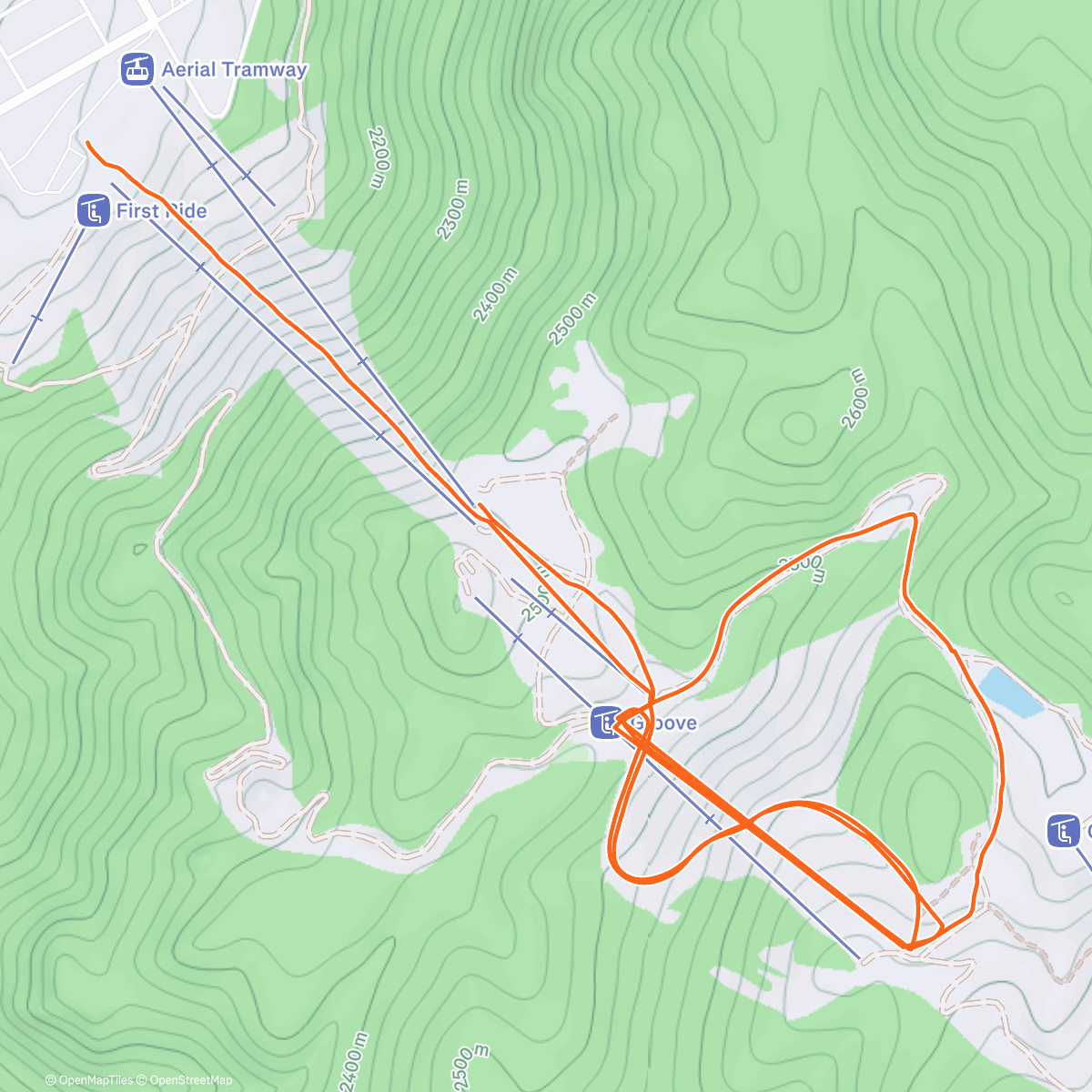 Map of the activity, Day 7