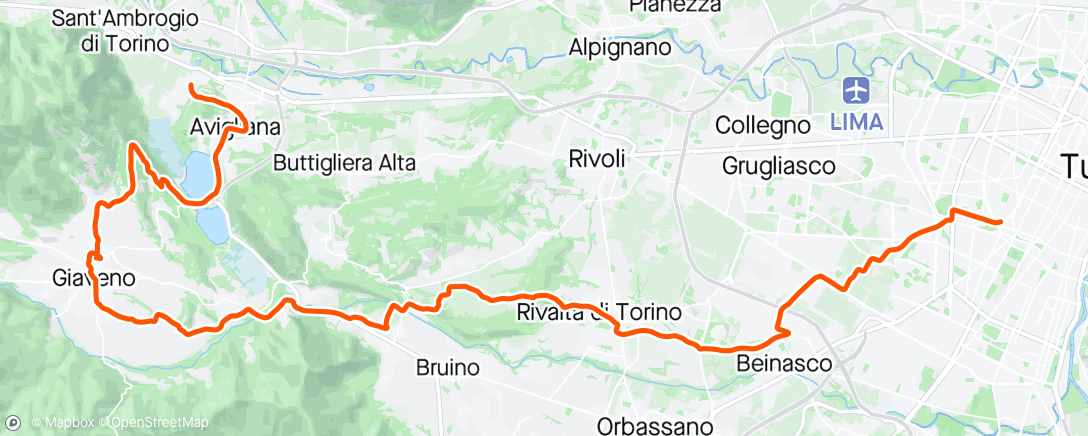 Map of the activity, Morterino night