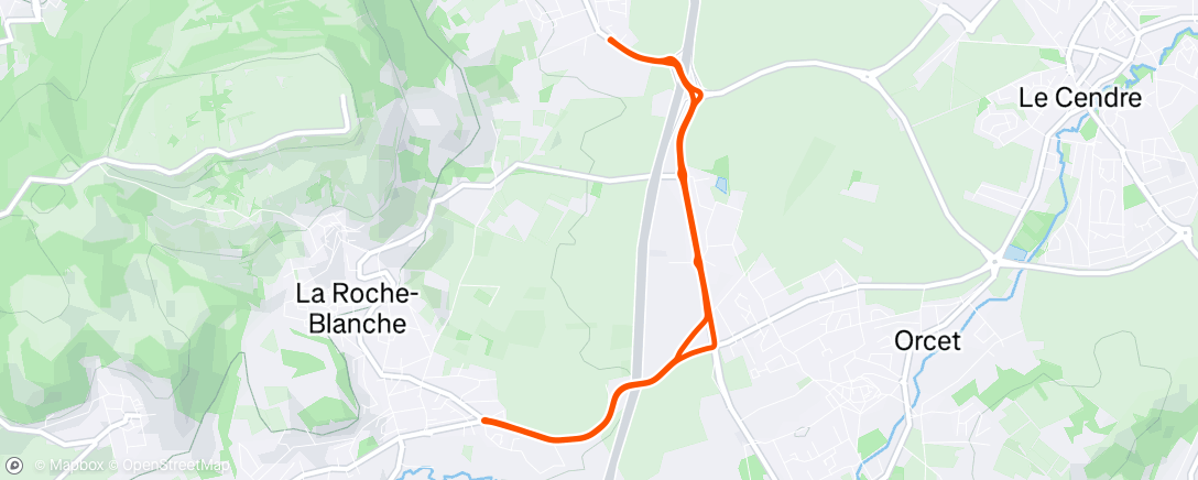 Map of the activity, Petit test lumière avant Bikingman AURA 🫣
