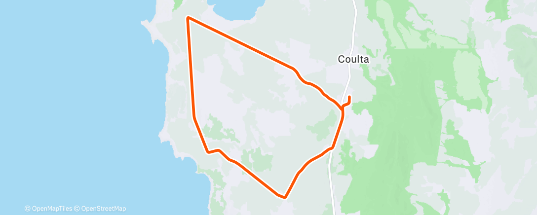 Map of the activity, Morning Ride