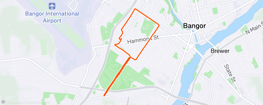 Map of the activity, Lunch Run