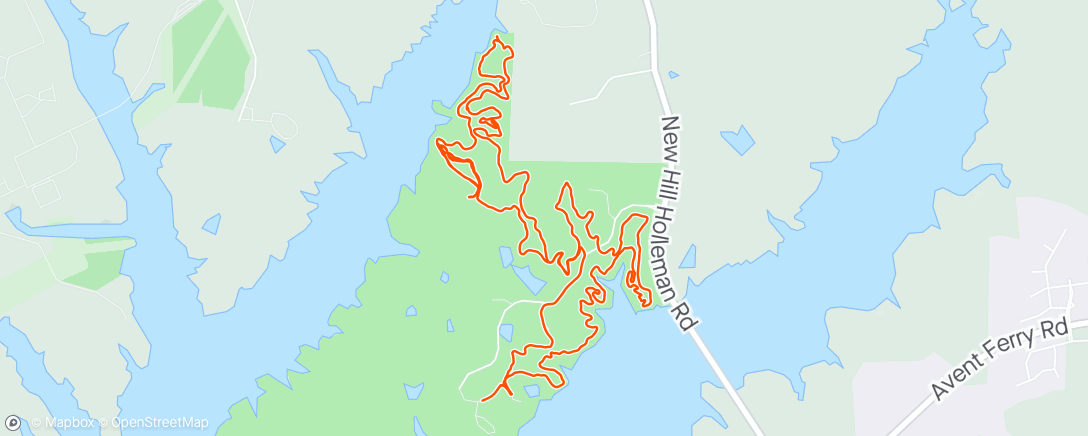 Mapa da atividade, Trail time w E