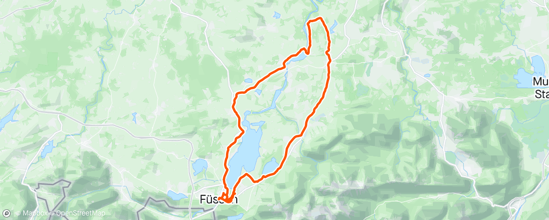 Map of the activity, Kleine Schongau Runde
