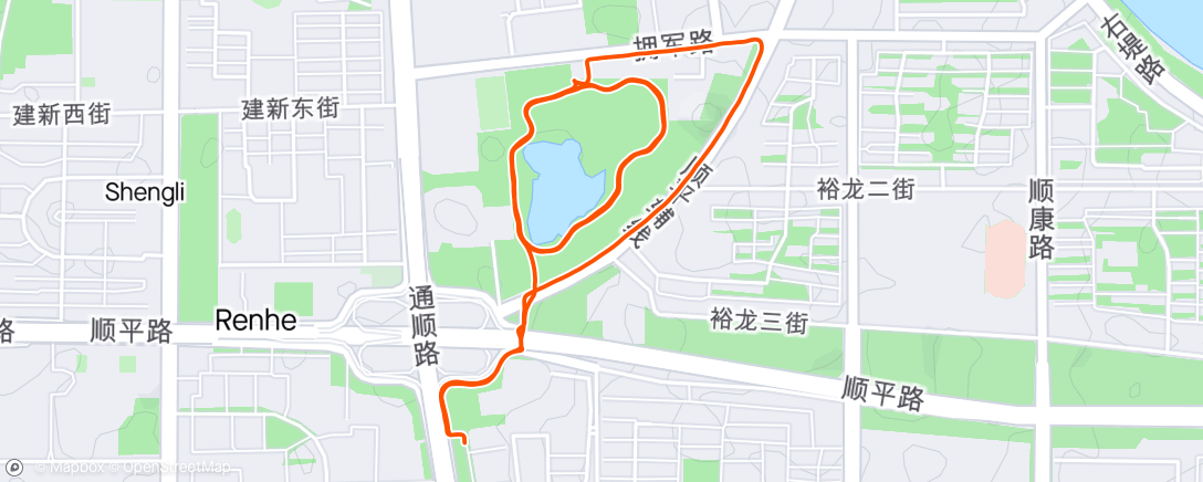 Map of the activity, 순의파크 #7