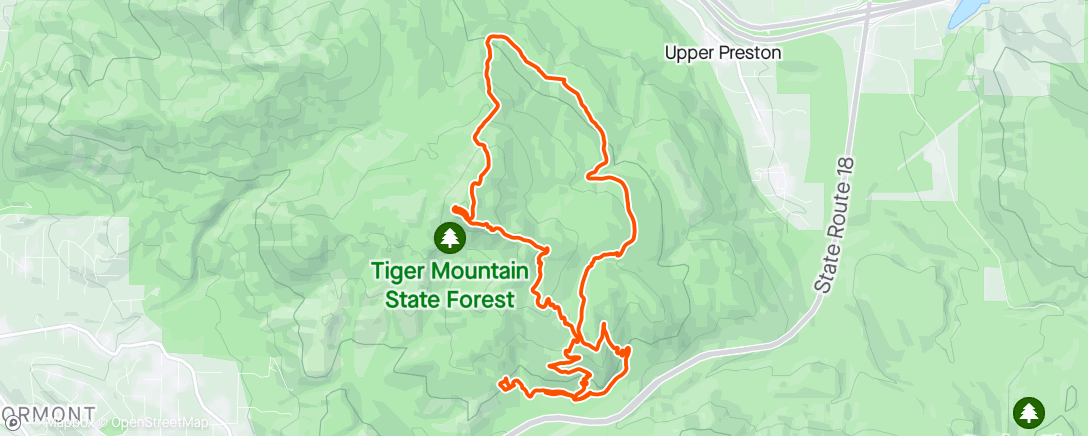 Map of the activity, First Tiger in a while