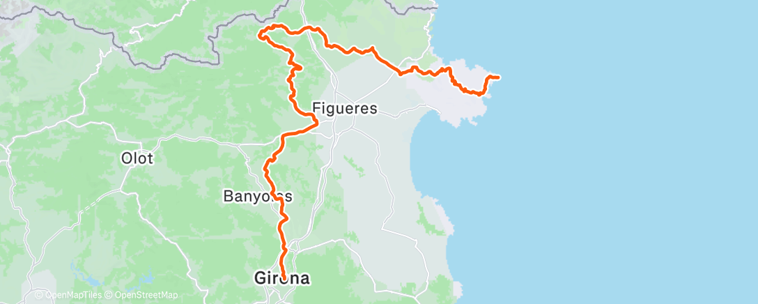 Map of the activity, Cap de Creus