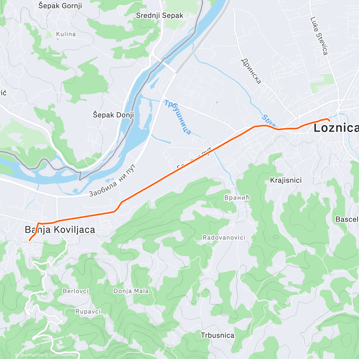 Карта физической активности (Lunch Run)