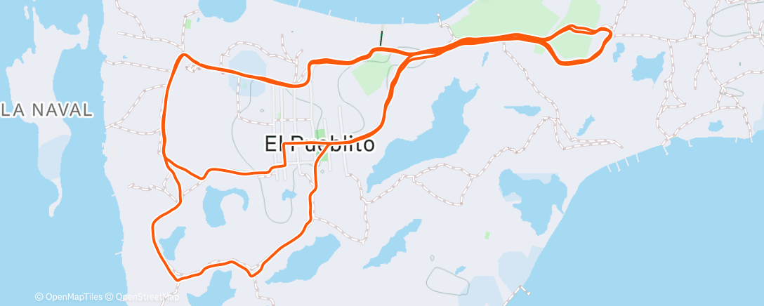 Map of the activity, Morning Run