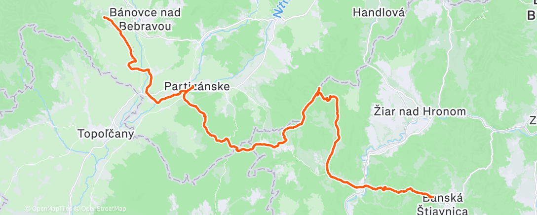 Map of the activity, Morning Ride