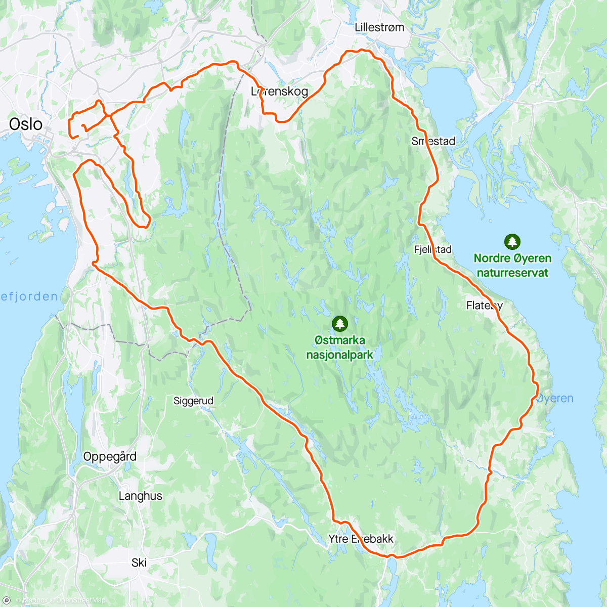 Mapa da atividade, Enebakk
