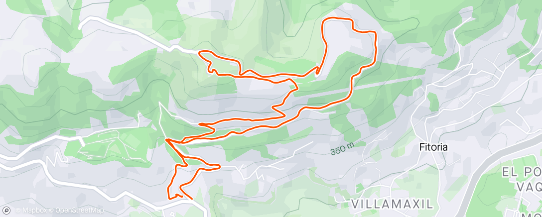 Kaart van de activiteit “Carrera de montaña por la tarde”