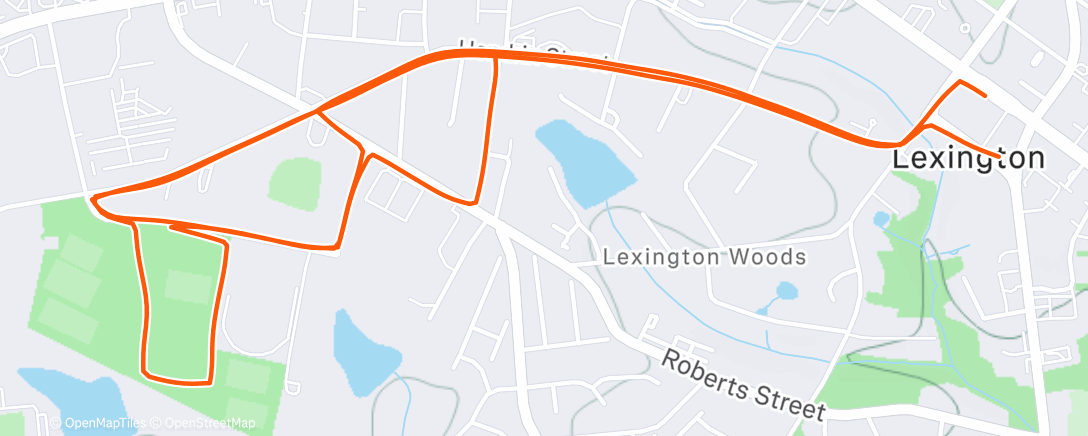 Map of the activity, Stride