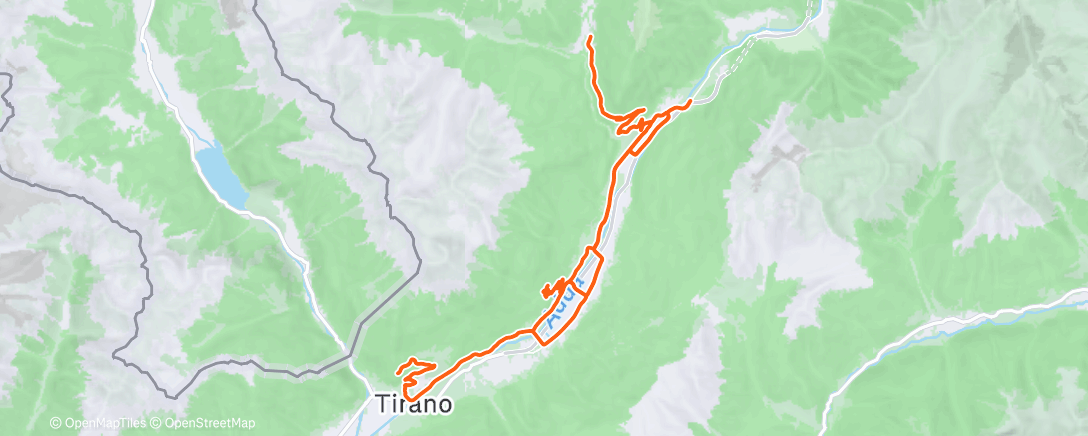 Map of the activity, Pedalata dell'ora di pranzo
