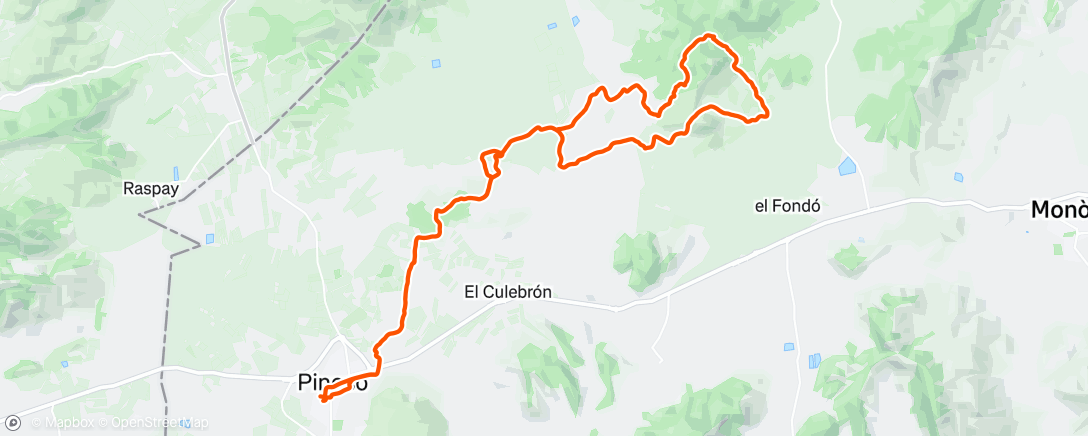 Mapa de la actividad (Bicicleta de montaña matutina)