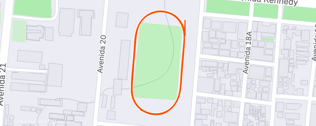 Map of the activity, 5x1.000m🏃🏻