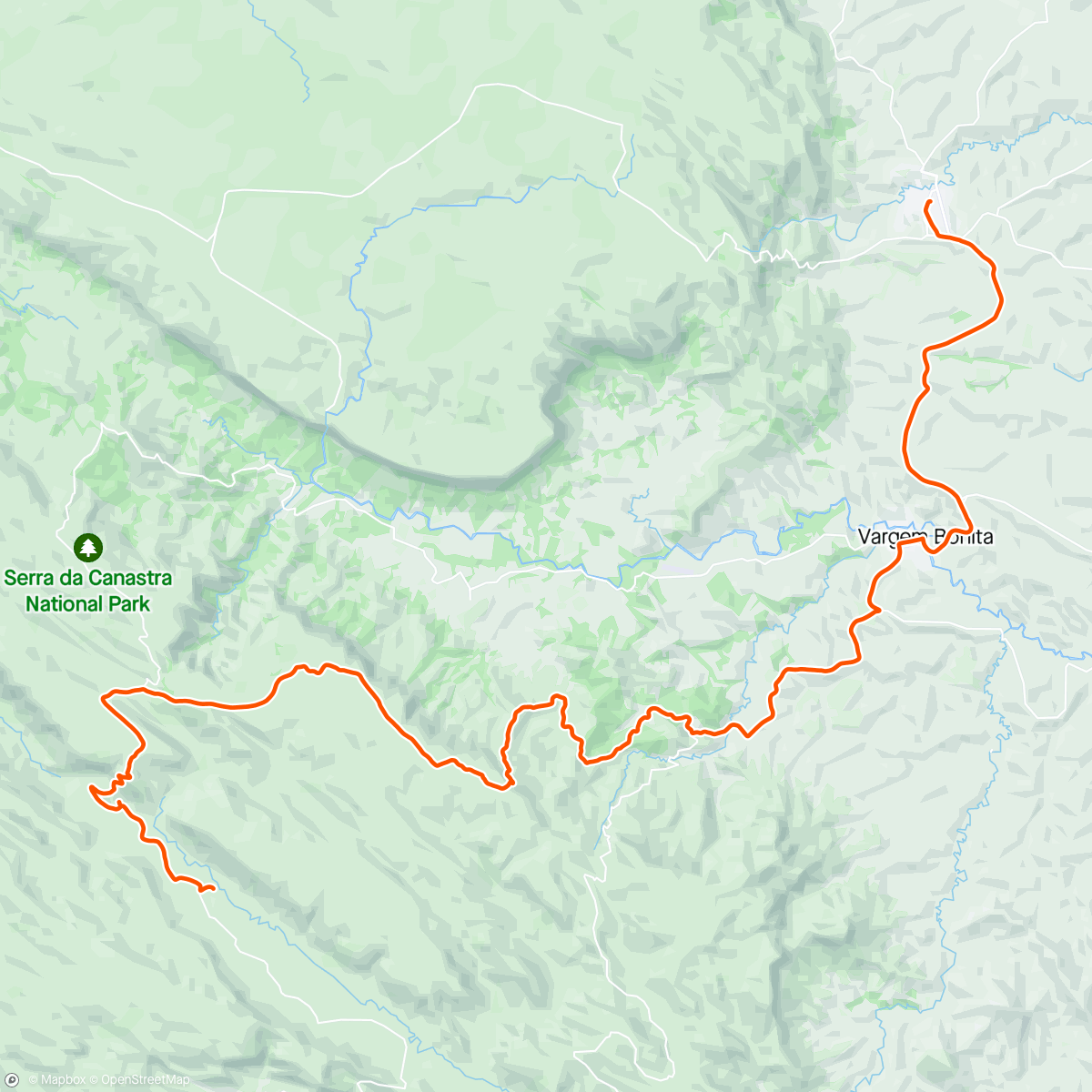 Map of the activity, Expedição Canastra 360° - 4° dia - conseguimos