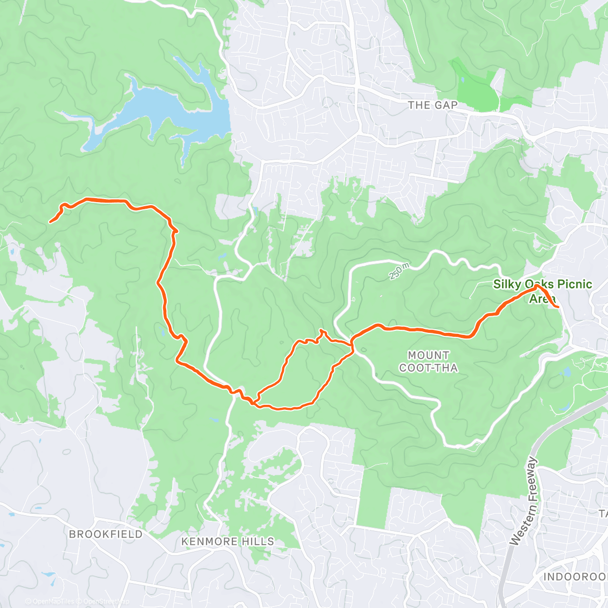 Карта физической активности (2hours Cootha and beyond)