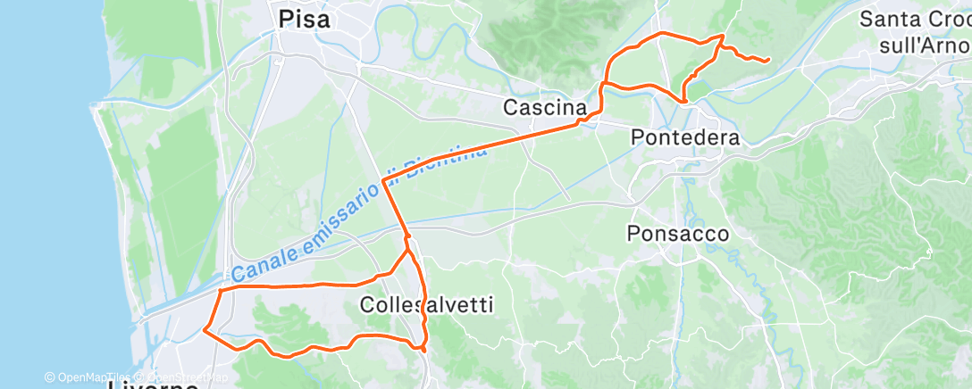 Map of the activity, Coffe ride🥸