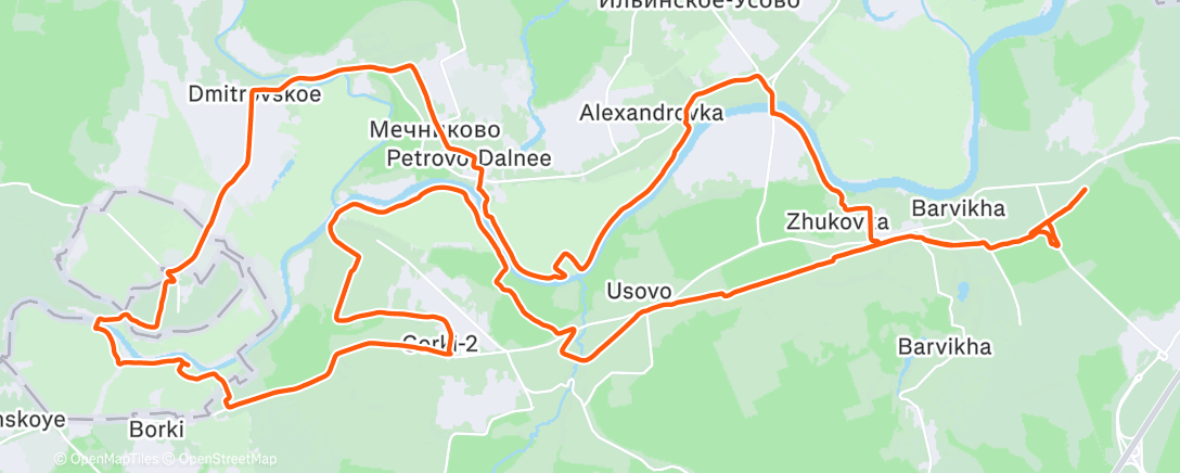 Map of the activity, Горный велозаезд (после обеда)