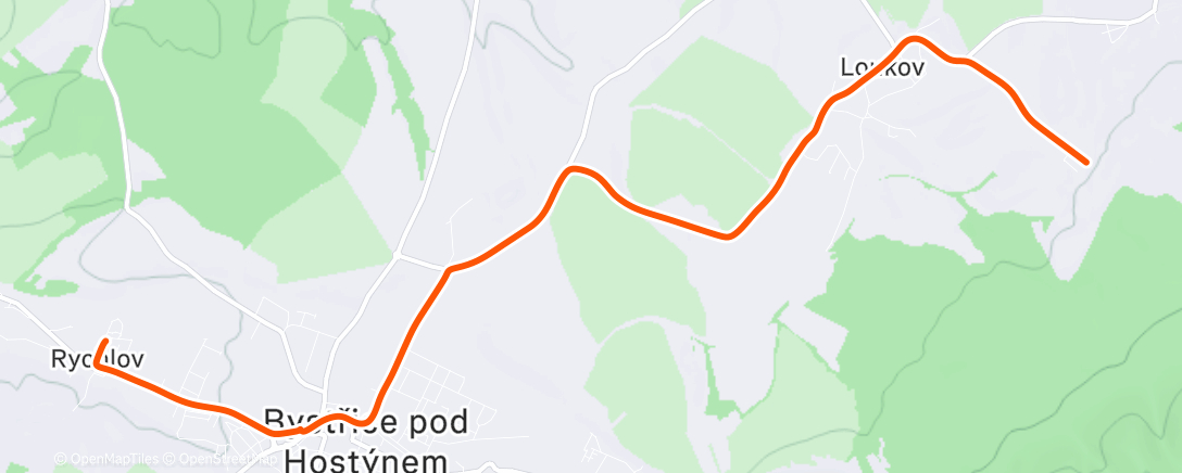 Карта физической активности (Afternoon Ride)