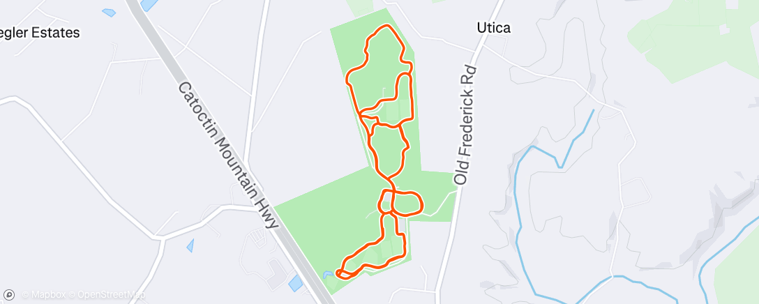 Map of the activity, Hybrid road trail