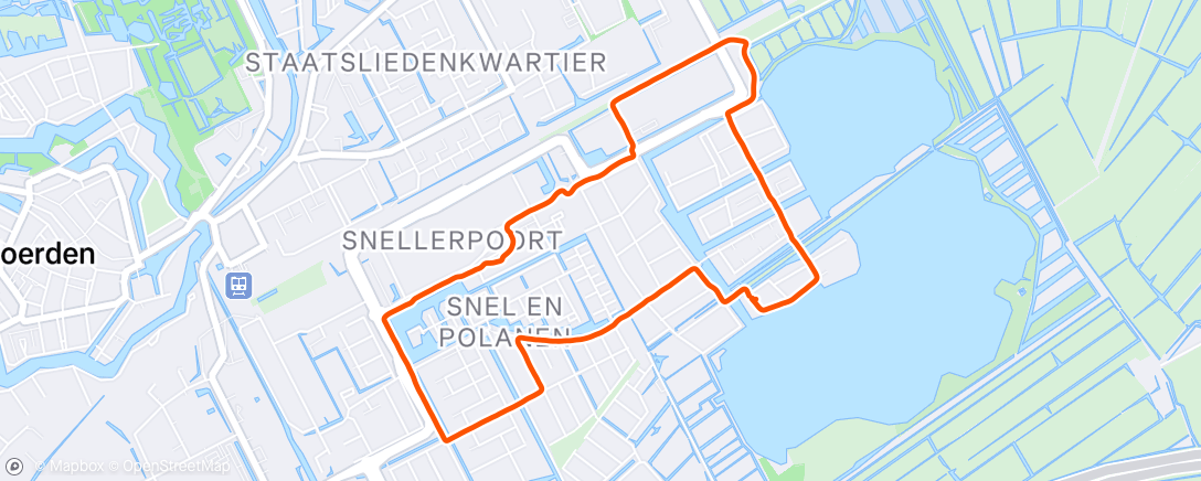 Mappa dell'attività Lunch Run