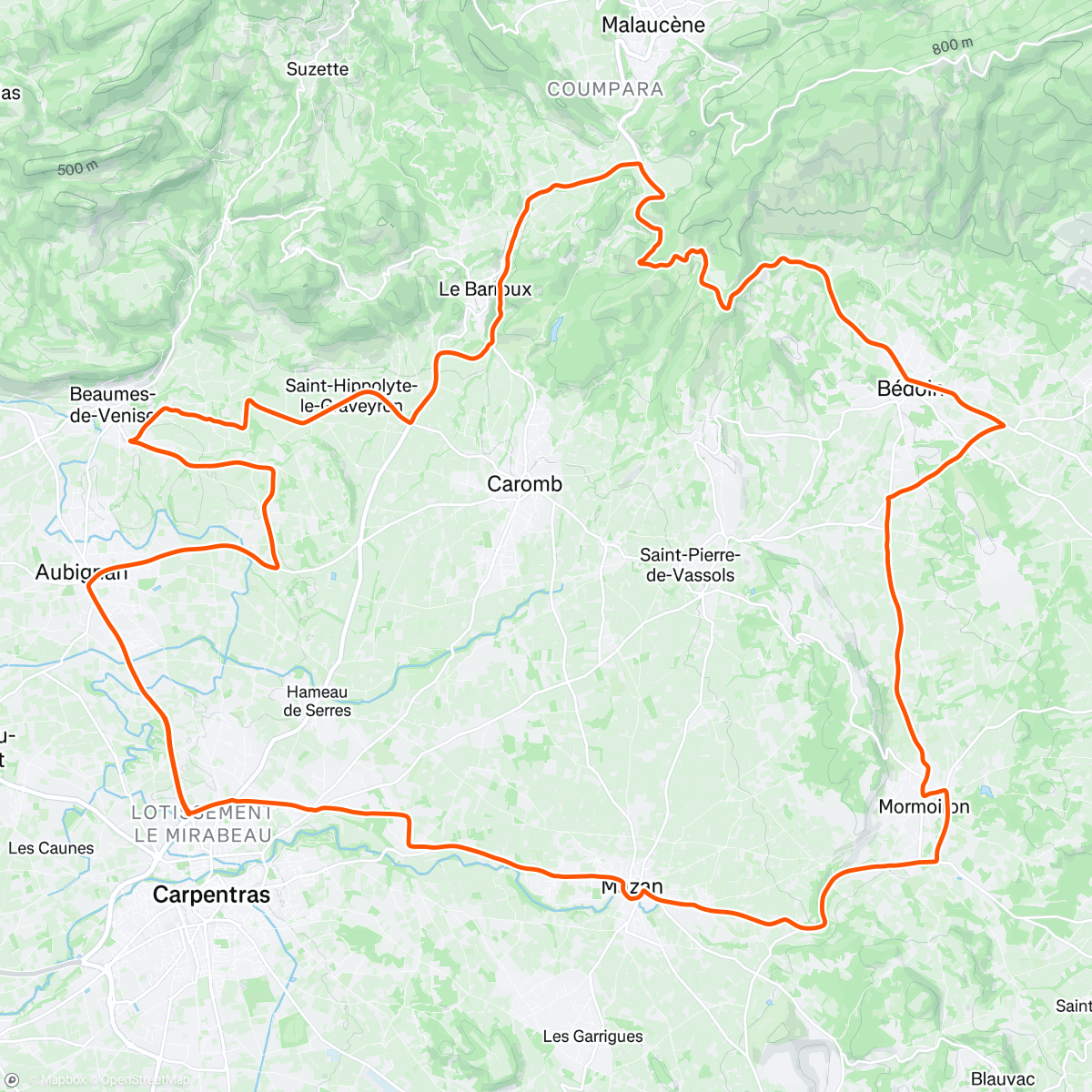 Map of the activity, ROUTE solo 🚴🏻‍♀️ Col de la Madeleine… de Proust ! 😍 Une p’tite gâterie 🥧 entre deux cours de Yog’A 🧘🏻‍♀️