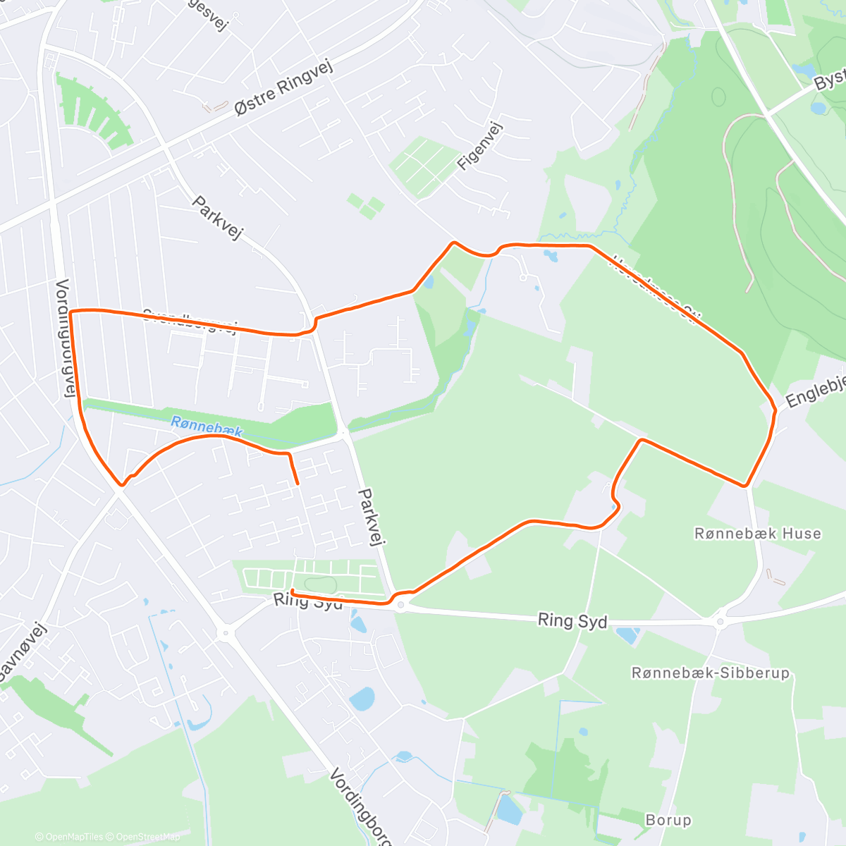 Map of the activity, An interval session after a progressive long run is bloody rude Runna…