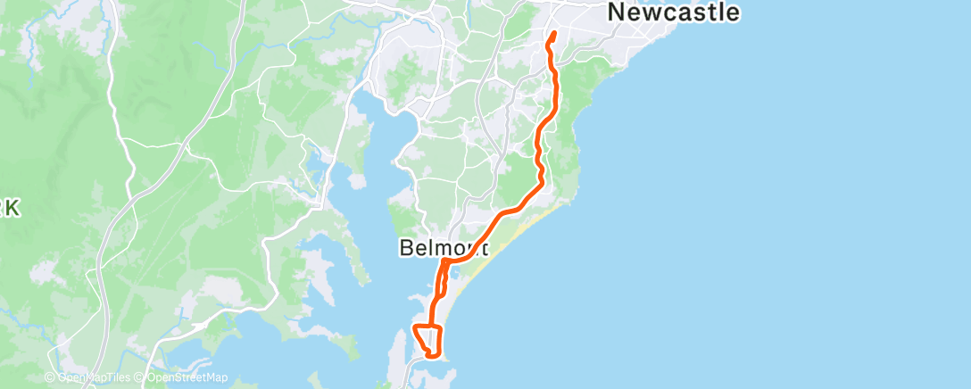 Map of the activity, Morning Ride
