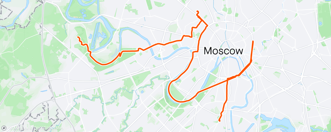 Mapa de la actividad, Дневной велозаезд