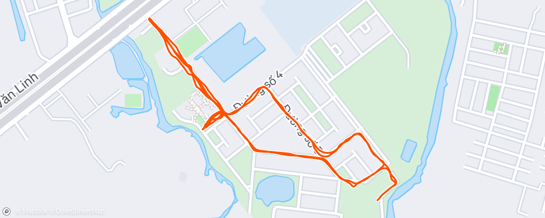 Map of the activity, Huawei Health activity