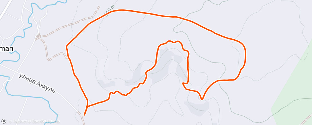 Map of the activity, Трейлраннинг (день)